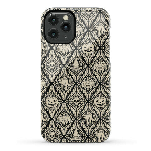 Spooky Vintage Halloween Pattern Phone Case